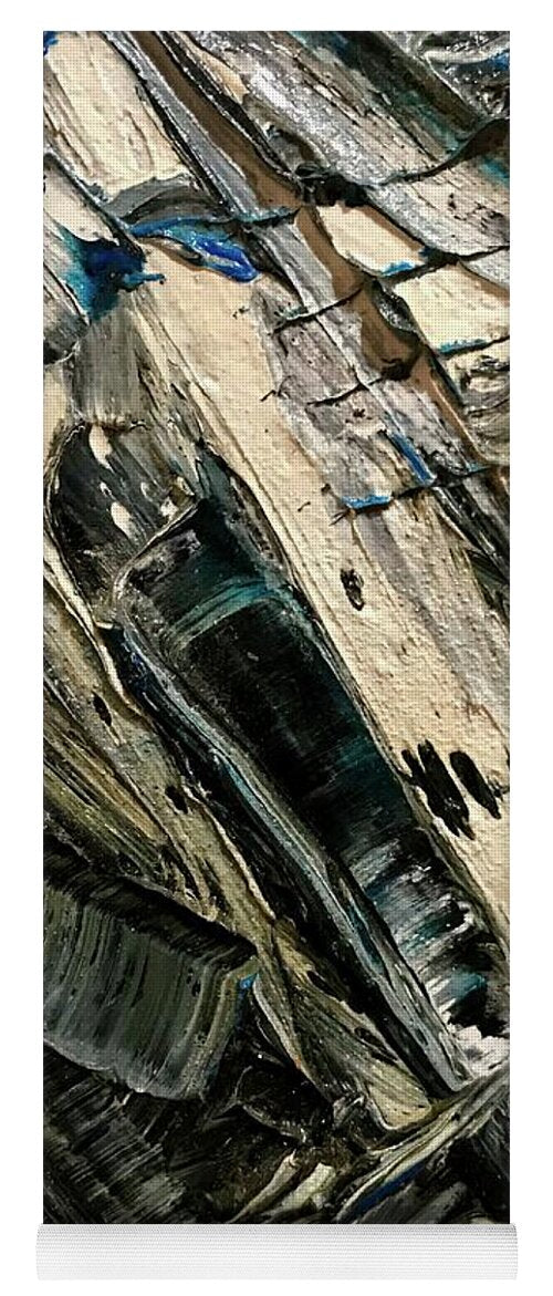 Blue Scrape - Yoga Mat