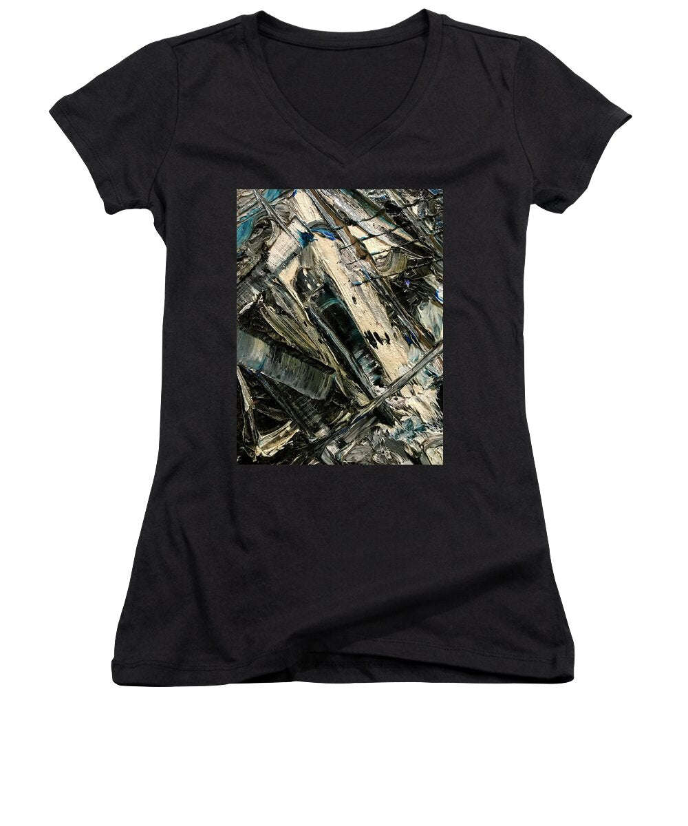 Blue Scrape - Women's V-Neck