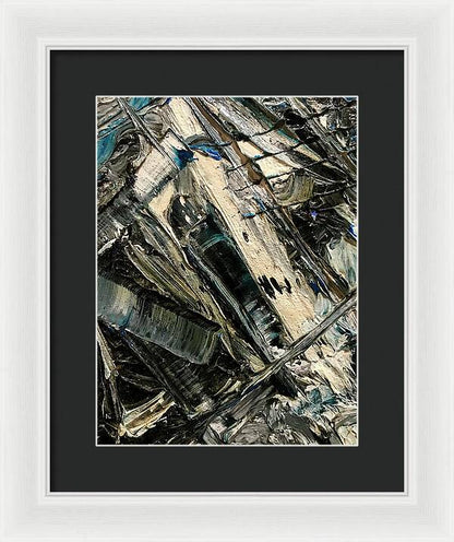 Blue Scrape - Framed Print