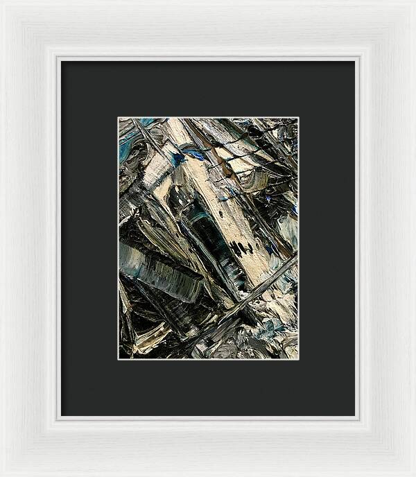 Blue Scrape - Framed Print