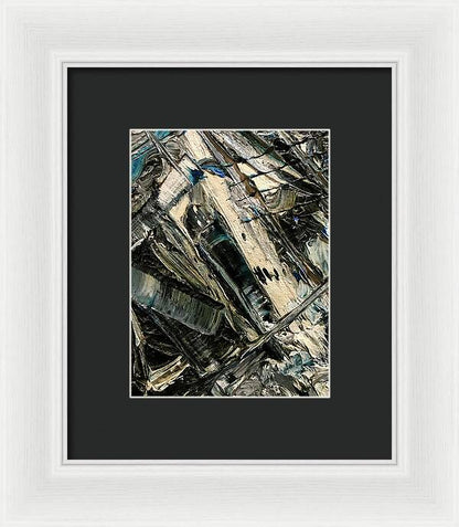 Blue Scrape - Framed Print