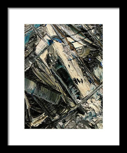 Blue Scrape - Framed Print