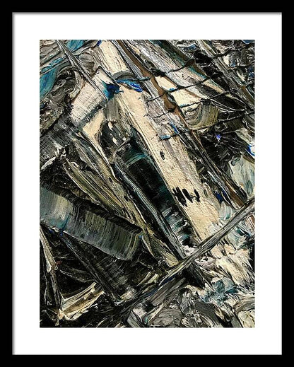 Blue Scrape - Framed Print