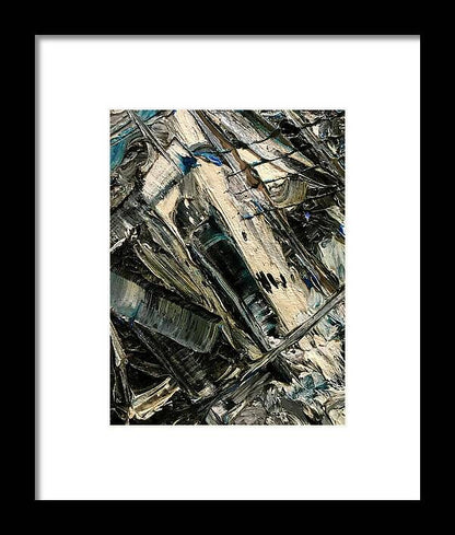 Blue Scrape - Framed Print