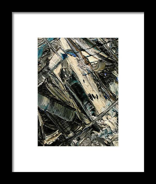 Blue Scrape - Framed Print