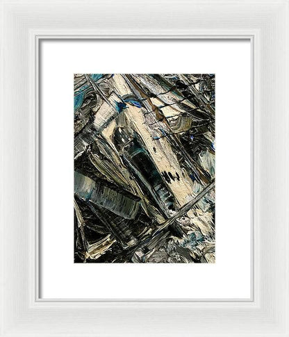 Blue Scrape - Framed Print