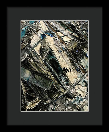 Blue Scrape - Framed Print