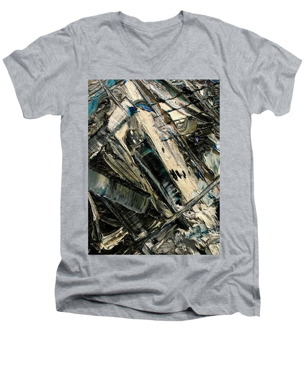 Blue Scrape - Men's V-Neck T-Shirt