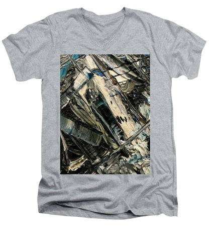 Blue Scrape - Men's V-Neck T-Shirt
