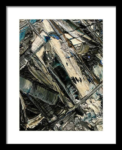Blue Scrape - Framed Print