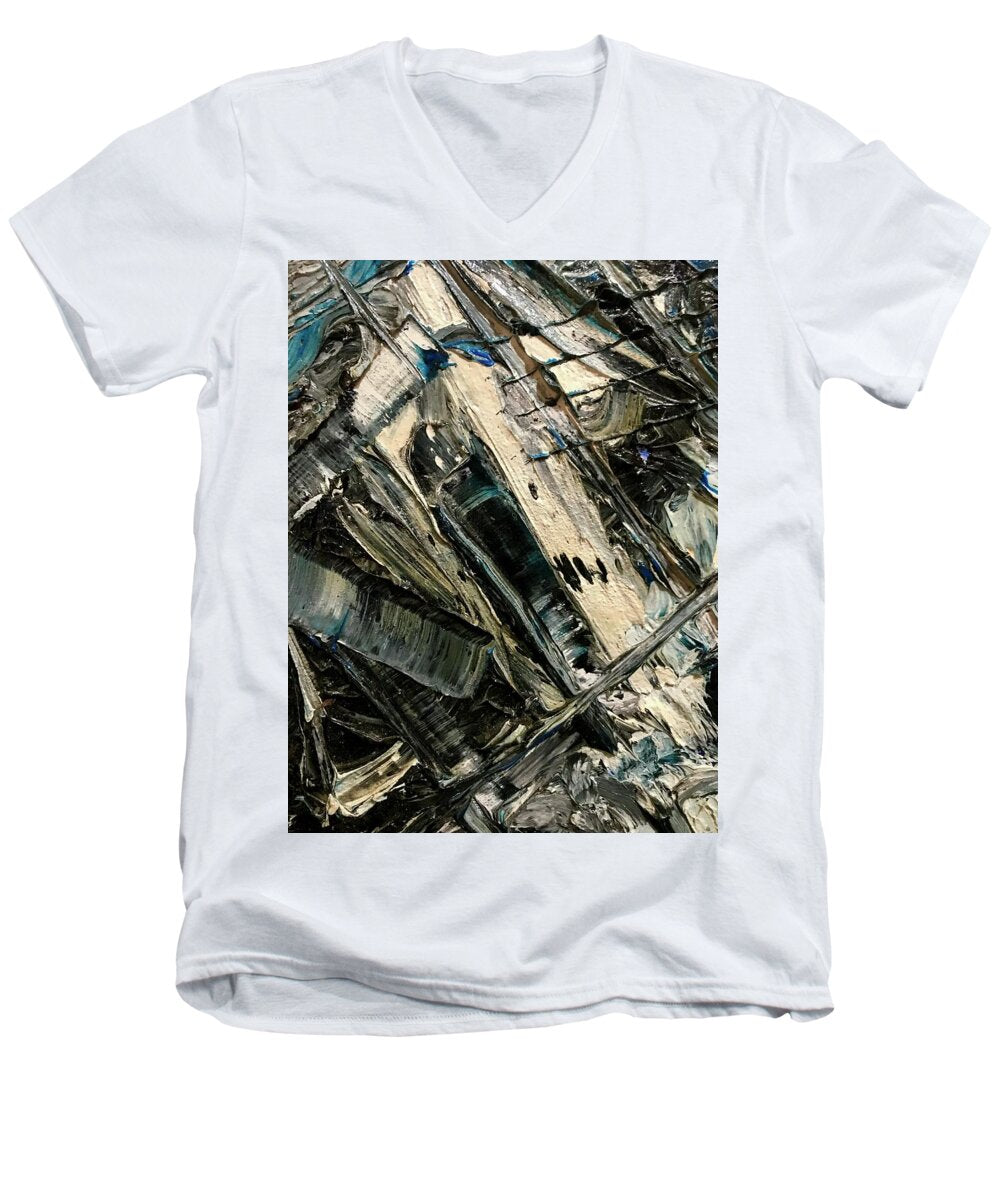 Blue Scrape - Men's V-Neck T-Shirt