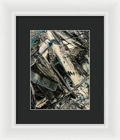 Blue Scrape - Framed Print