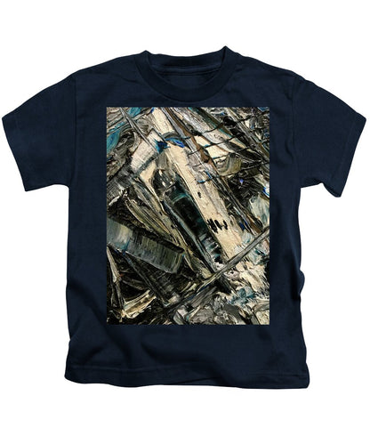 Blue Scrape - Kids T-Shirt