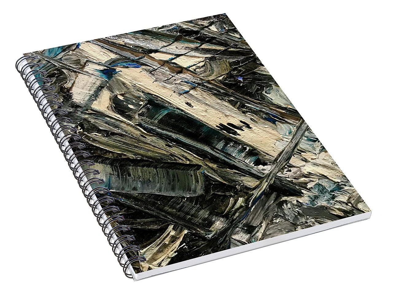 Blue Scrape - Spiral Notebook