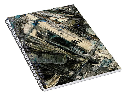 Blue Scrape - Spiral Notebook