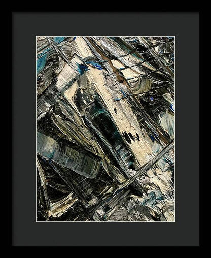 Blue Scrape - Framed Print