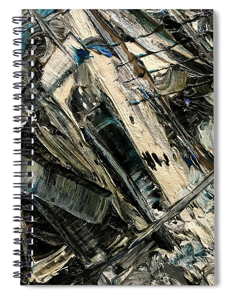 Blue Scrape - Spiral Notebook