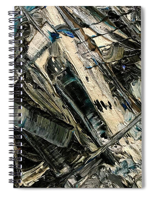 Blue Scrape - Spiral Notebook