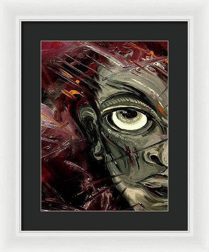Boy Hell Half - Framed Print