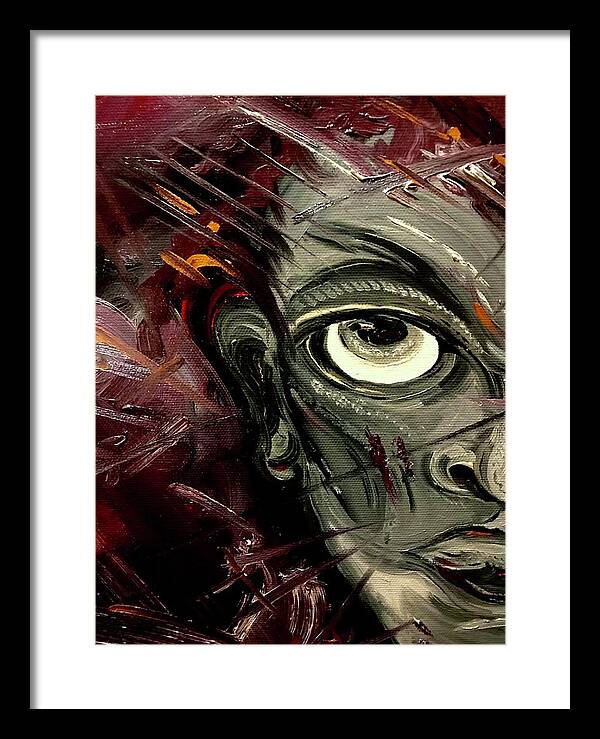 Boy Hell Half - Framed Print