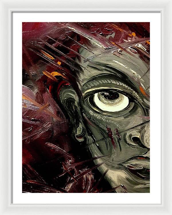 Boy Hell Half - Framed Print