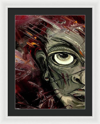 Boy Hell Half - Framed Print