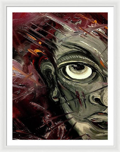 Boy Hell Half - Framed Print