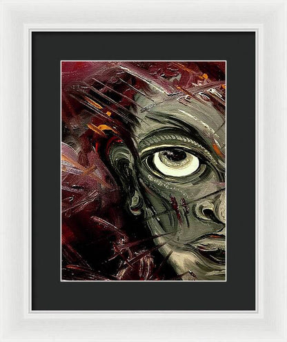 Boy Hell Half - Framed Print