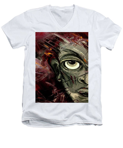 Boy Hell Half - Men's V-Neck T-Shirt
