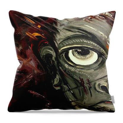 Boy Hell Half - Throw Pillow
