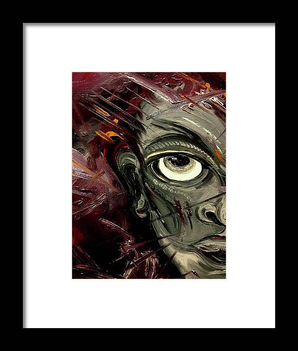 Boy Hell Half - Framed Print