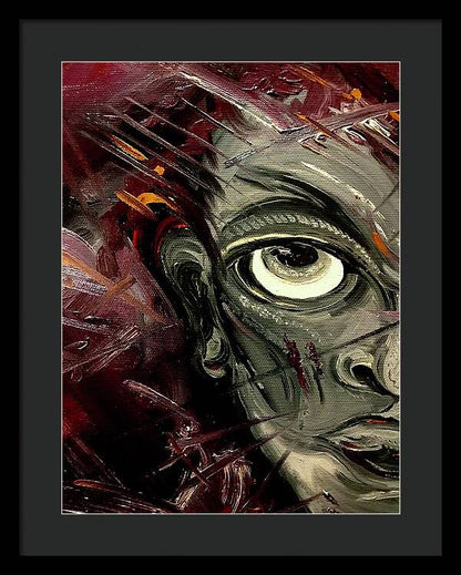 Boy Hell Half - Framed Print