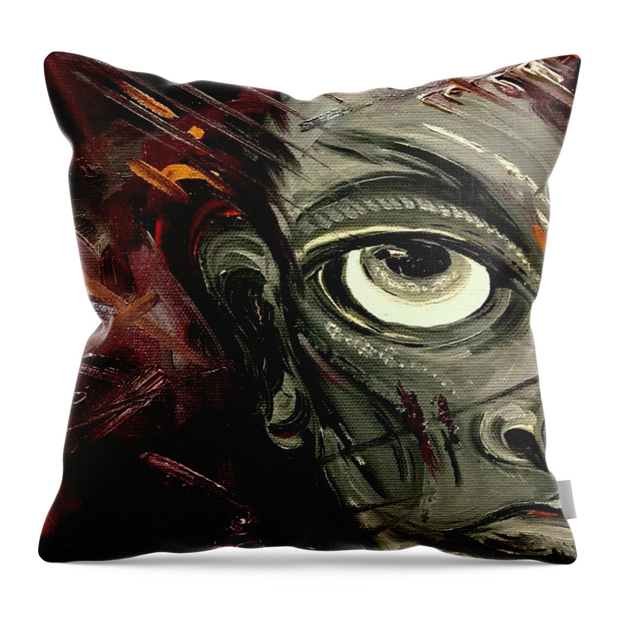 Boy Hell Half - Throw Pillow
