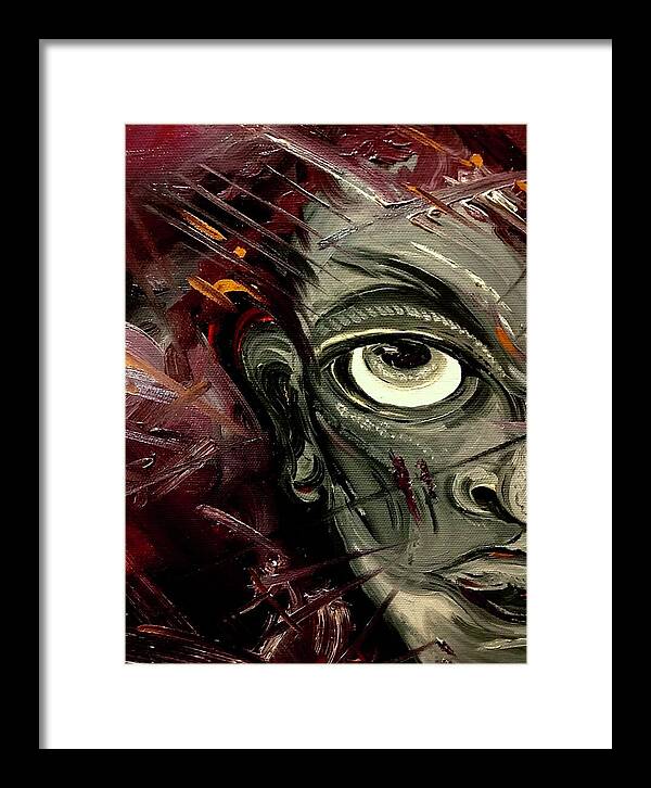 Boy Hell Half - Framed Print