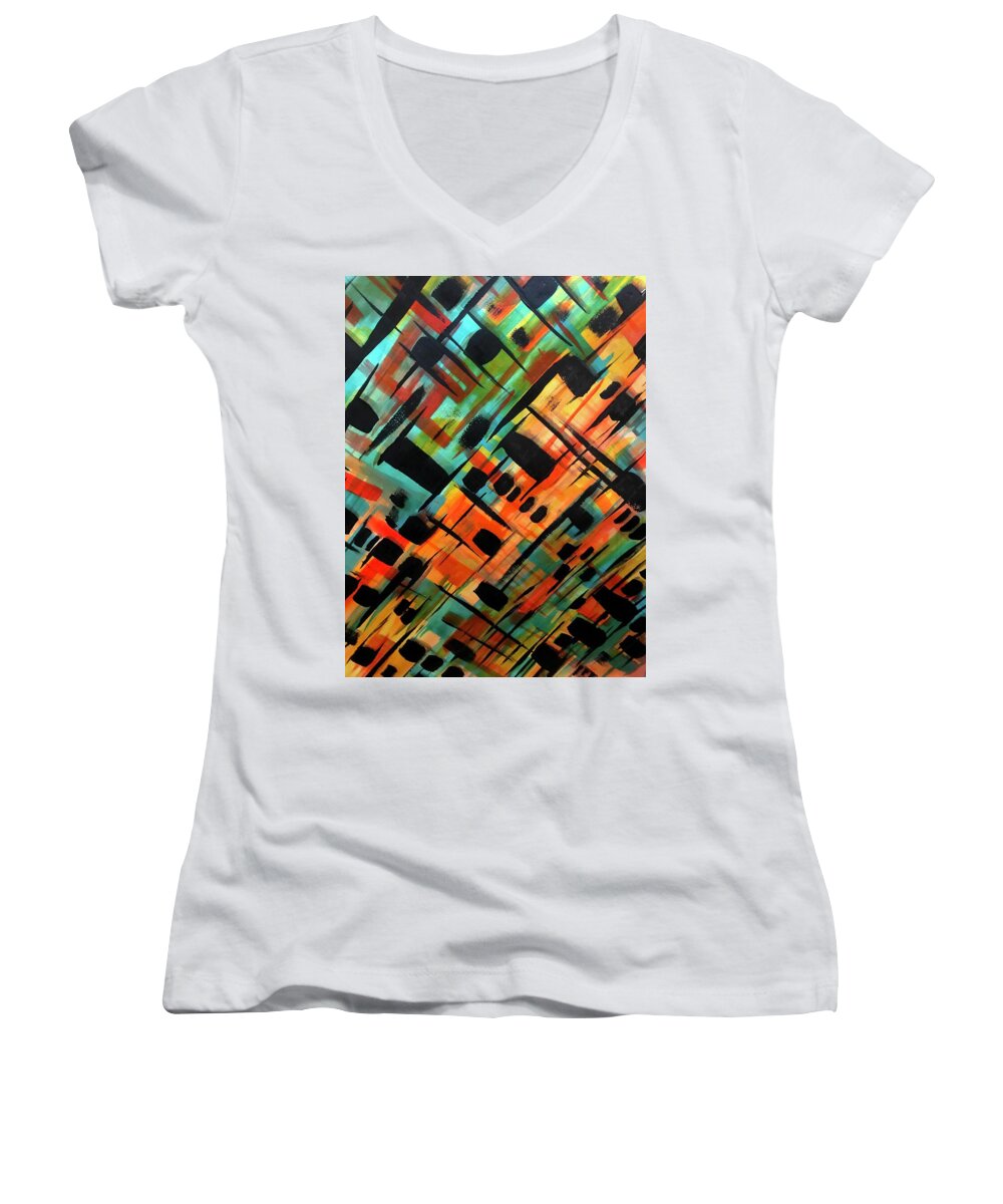 Brendas Abstract - Women's V-Neck
