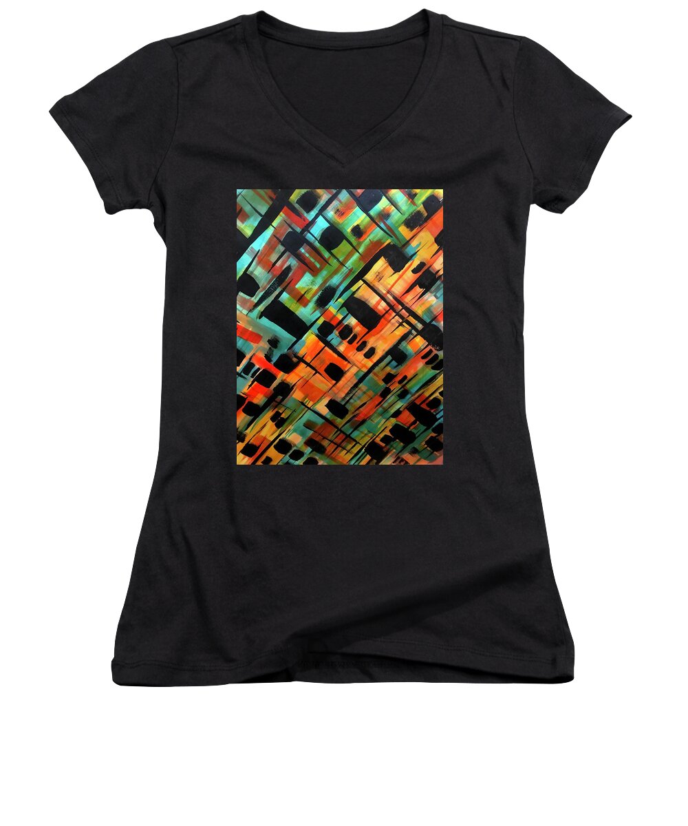 Brendas Abstract - Women's V-Neck