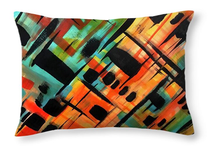 Brendas Abstract - Throw Pillow