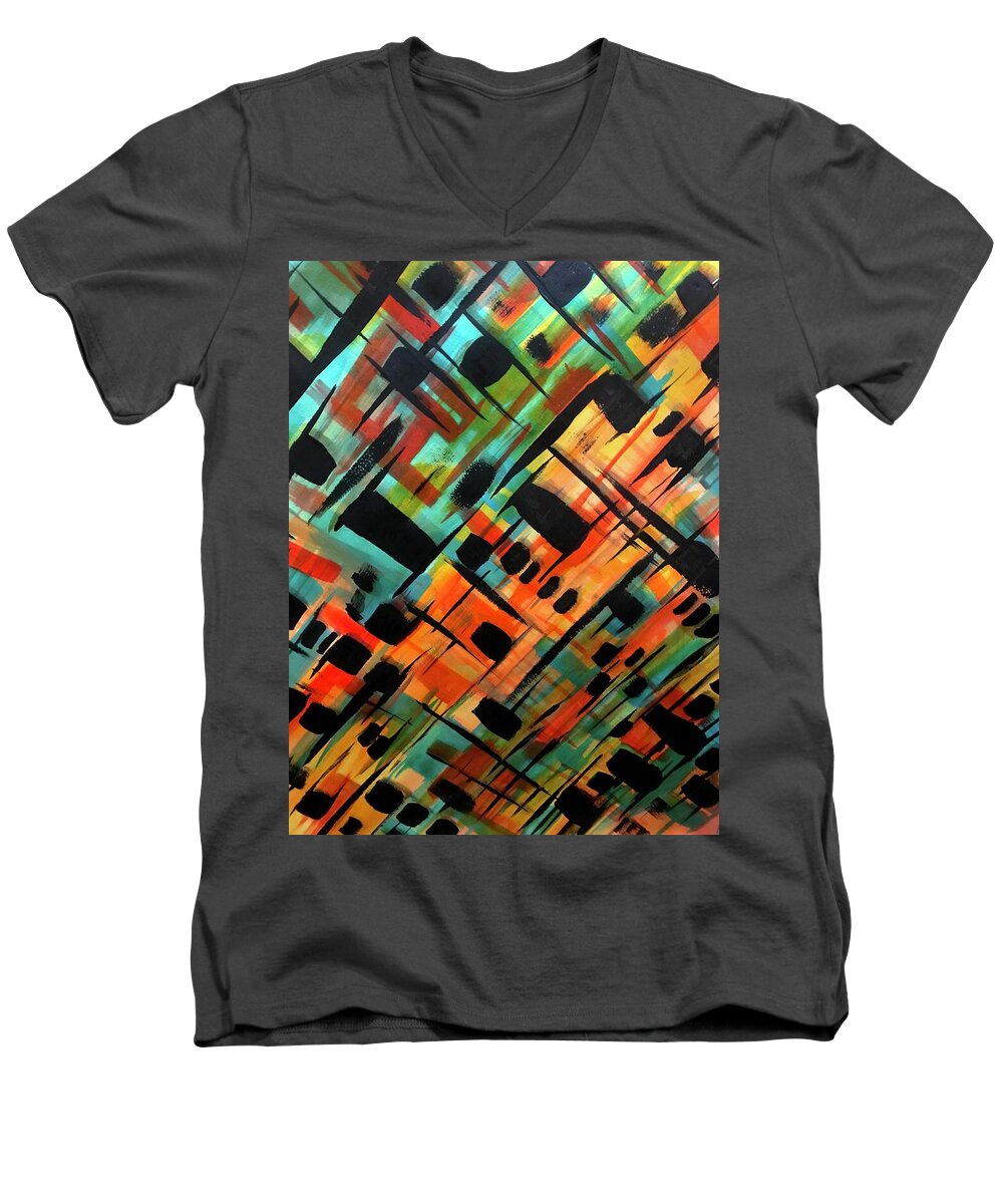 Brendas Abstract - Men's V-Neck T-Shirt