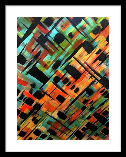 Brendas Abstract - Framed Print