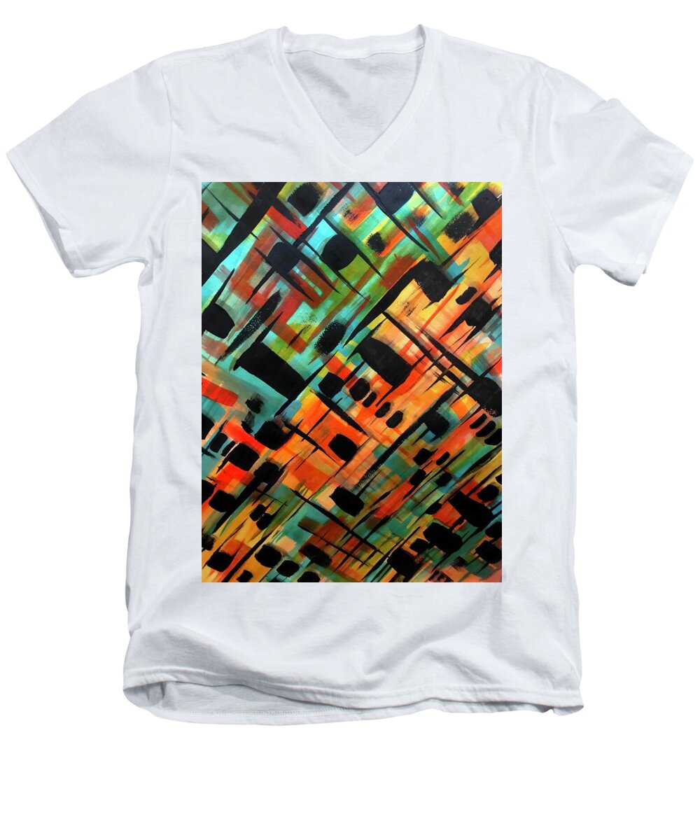 Brendas Abstract - Men's V-Neck T-Shirt
