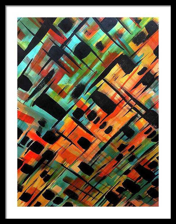 Brendas Abstract - Framed Print