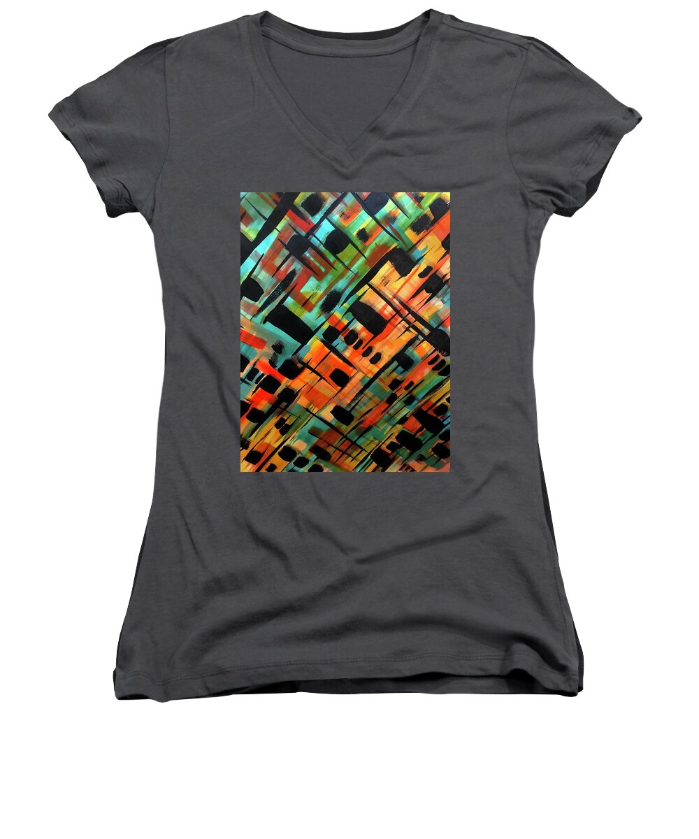 Brendas Abstract - Women's V-Neck