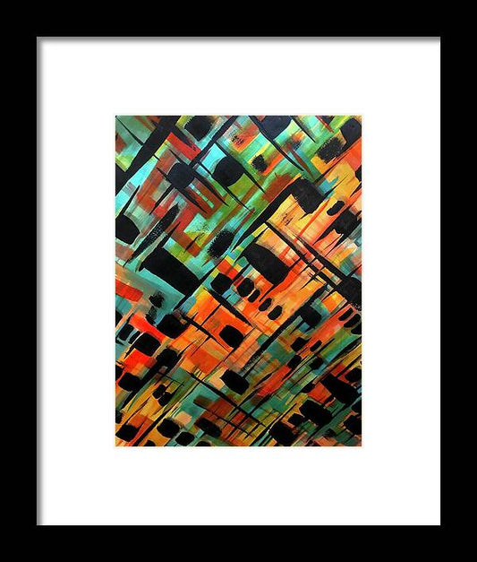 Brendas Abstract - Framed Print
