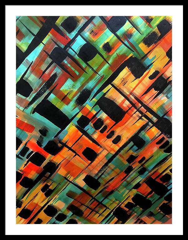 Brendas Abstract - Framed Print