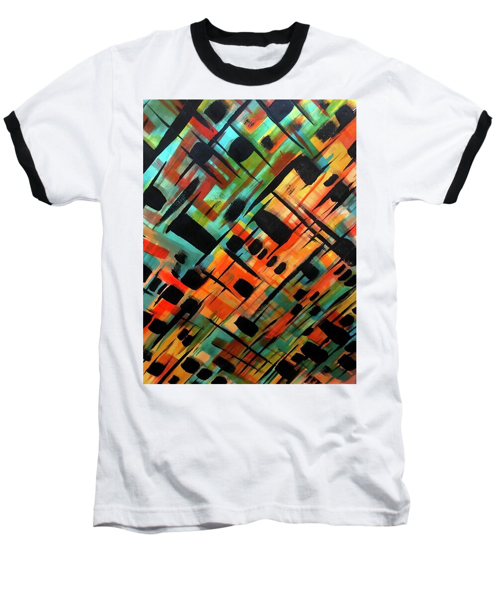 Brendas Abstract - Baseball T-Shirt
