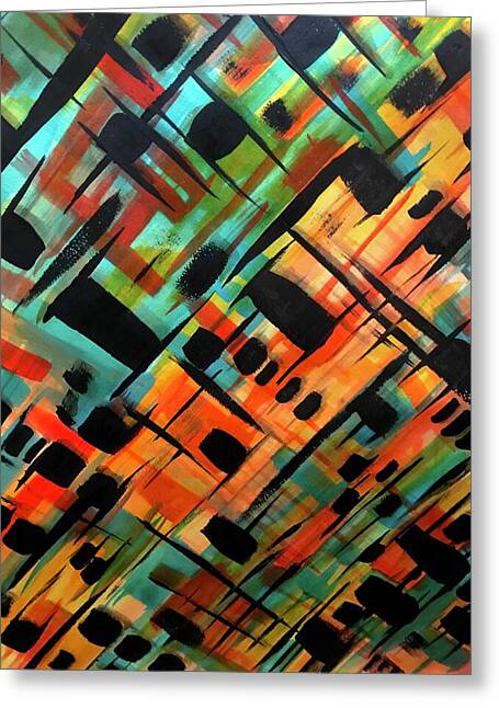 Brendas Abstract - Greeting Card