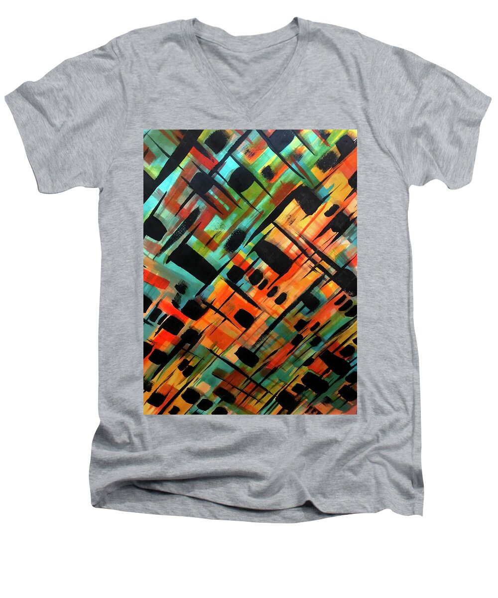 Brendas Abstract - Men's V-Neck T-Shirt