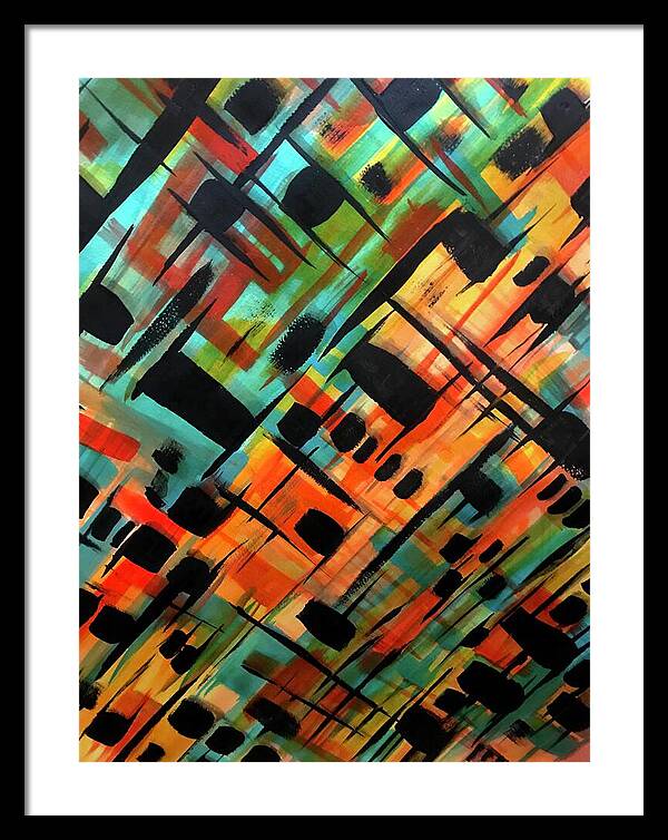 Brendas Abstract - Framed Print