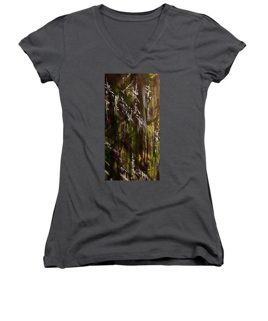 Camo Abstract - Women's V-Neck