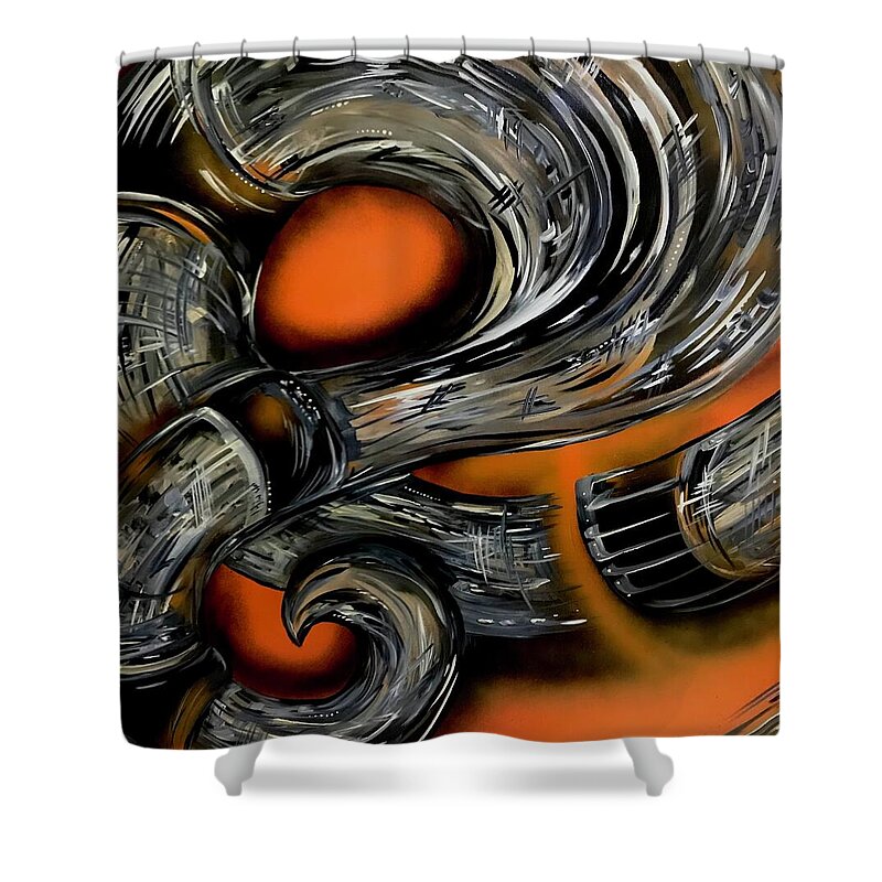 Contrast Tube - Shower Curtain